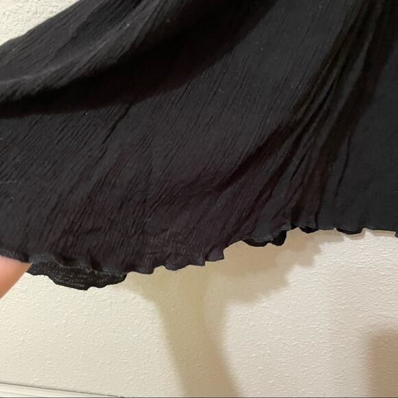 Free People Intimately Black Lace Sleeveless Mini Dress Womens S Slip Beaded - Picture 9 of 10